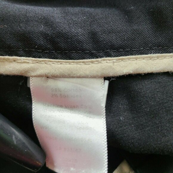Talbots Shorts Womens Size 6 Black Midi Chinos Khakis Flat Front Casual - Picture 4 of 4